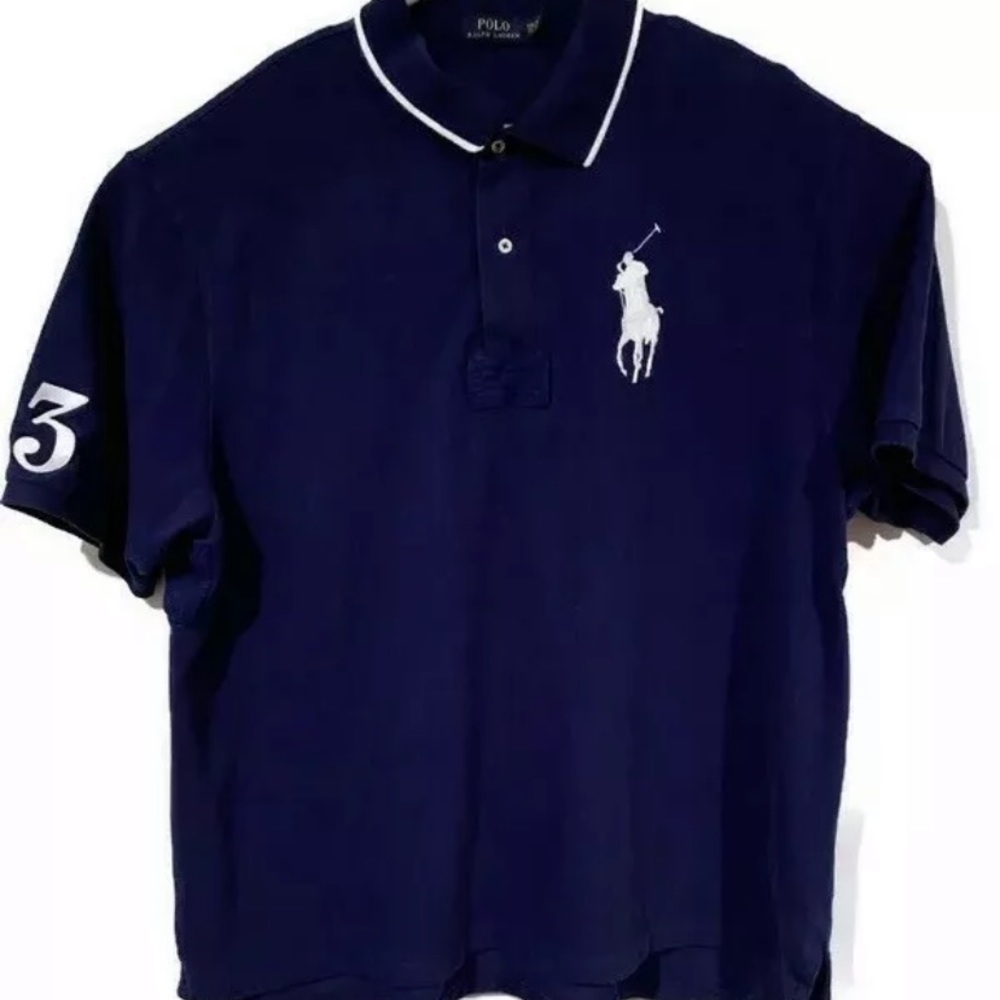 Polo Ralph Lauren big pony polo shirt #3 blue